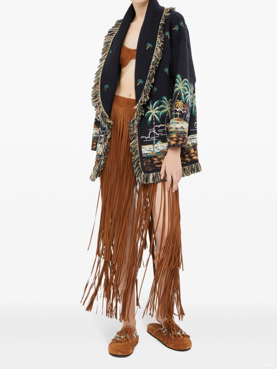 Affordable Alanui Tale The Women Of cardigan virgin-wool Hawaiian A 0629